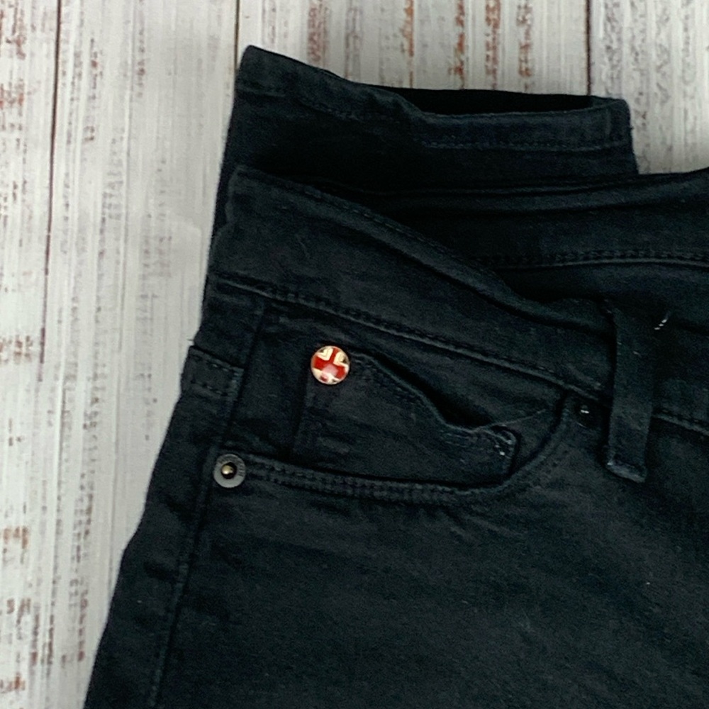 Hudson “NICO” midrise super skinny black jeans 28 - Picture 3 of 12